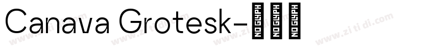 Canava Grotesk字体转换